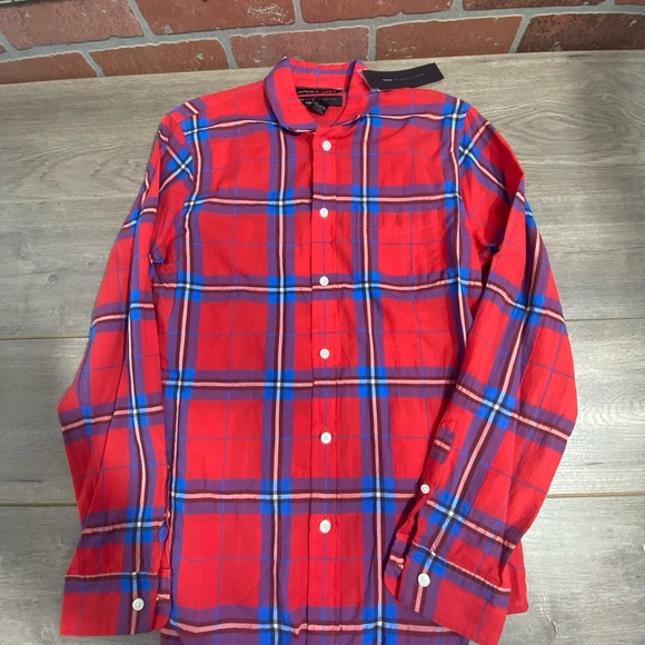 Marc By Marc Jacobs Japanese Fabric Shrunken Fit Button Up Shirt Men XS - Picture 3 of 9